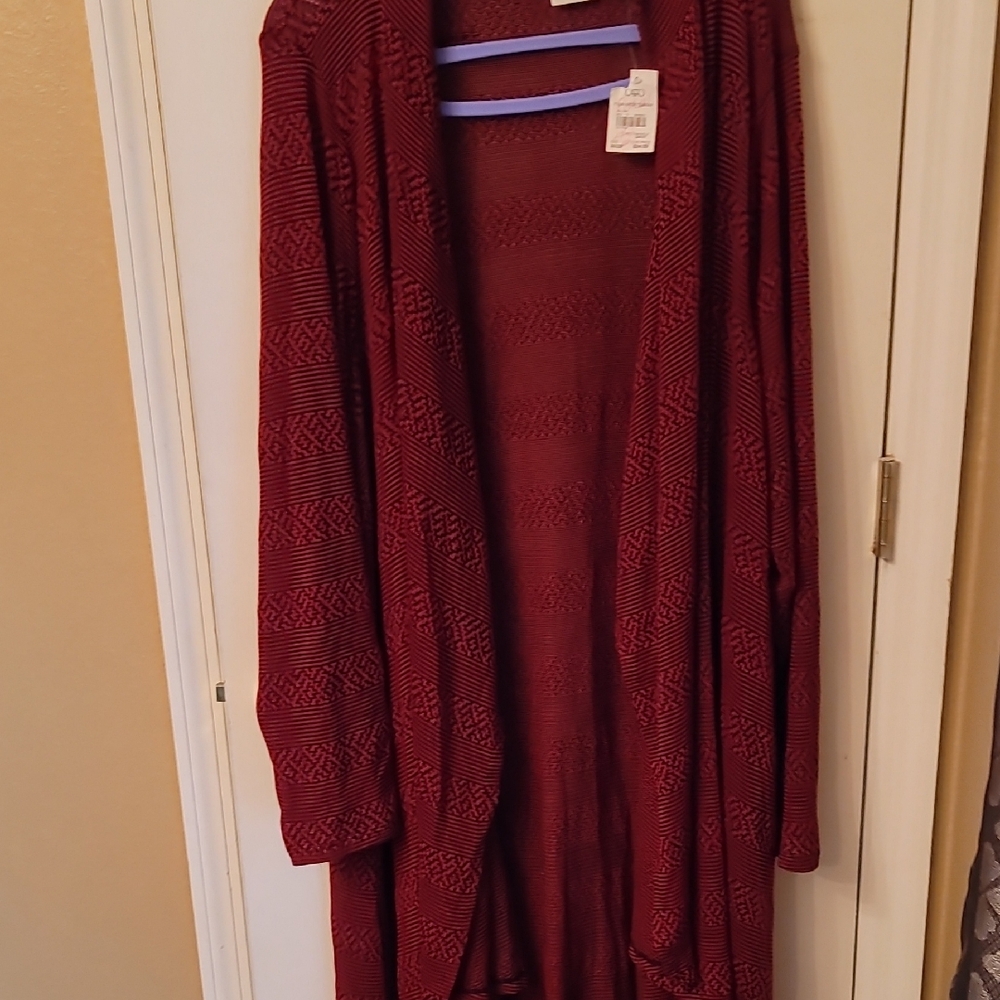 Cato Deep Red Women's Cardigan